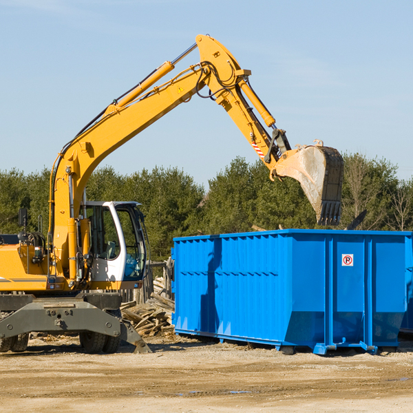 can i choose the location where the residential dumpster will be placed in Chattanooga TN